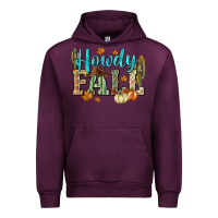 Mauve Wine Western howdy Fall Urban Hoodie - NancyCooperArtShop