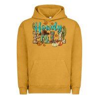 Pigment Peanut Butter Western howdy Fall Urban Hoodie - NancyCooperArtShop