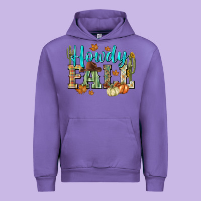 Western Howdy Fall Urban Hoodie Designed By Nancycooperartshop