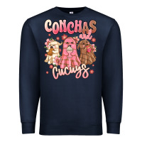 Navy conchas and cucuys mexican desert ghosts Premium Sweatshirt - MaliasSmallBusiness