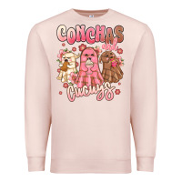 Pale Pink conchas and cucuys mexican desert ghosts Premium Sweatshirt - MaliasSmallBusiness