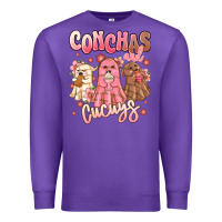 Purple conchas and cucuys mexican desert ghosts Premium Sweatshirt - MaliasSmallBusiness