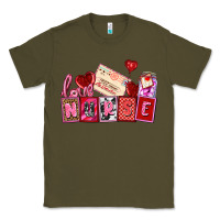 Army Green valentines day nurse Classic Tee - AdoDesignShop