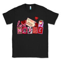 Black valentines day nurse Classic Tee - AdoDesignShop
