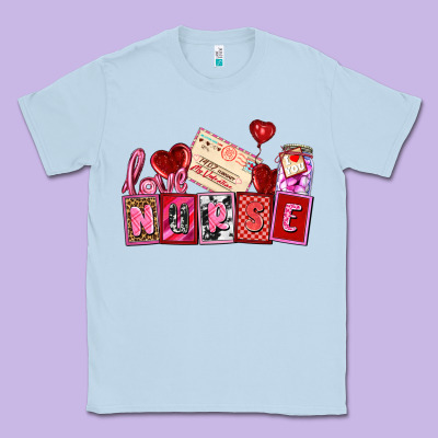 Valentines Day Nurse Classic Tee Designed By Adodesignshop