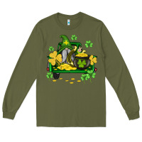 Army Green st patricks truck and gnome Long Sleeve Tee - AdoDesignShop