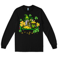 Black st patricks truck and gnome Long Sleeve Tee - AdoDesignShop