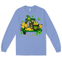 Colony Blue st patricks truck and gnome Long Sleeve Tee - AdoDesignShop