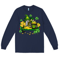 Navy st patricks truck and gnome Long Sleeve Tee - AdoDesignShop
