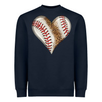 Navy baseball heart Heavyweight Sweatshirt - HRA Design Shop