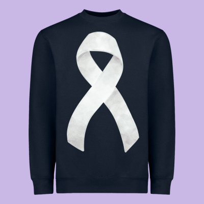 Lung Cancer Ribbon Fa Element Heavyweight Sweatshirt Designed By Fadigitalartstudio