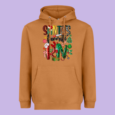Santas Favorite Registered Nurse Heavyweight Hoodie Designed By Maliassmallbusiness