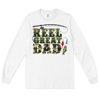 White reel great dad Long Sleeve Tee - Artiststas