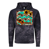 Cloud Black aquarius turquoise cowhide Vintage Hoodie - RanaPortraitStore