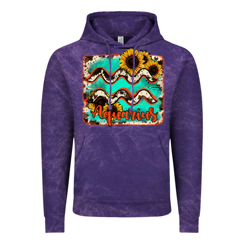 Aquarius Turquoise Cowhide Vintage Hoodie by RanaPortraitStore | Teevron