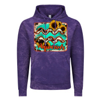 Cloud Purple aquarius turquoise cowhide Vintage Hoodie - RanaPortraitStore