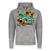 Cloud Rock aquarius turquoise cowhide Vintage Hoodie - RanaPortraitStore
