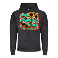 Vintage Black aquarius turquoise cowhide Vintage Hoodie - RanaPortraitStore