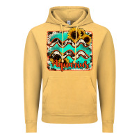 Vintage Mustard aquarius turquoise cowhide Vintage Hoodie - RanaPortraitStore
