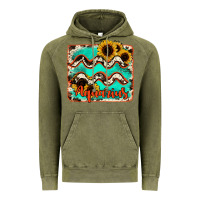 Vintage Olive aquarius turquoise cowhide Vintage Hoodie - RanaPortraitStore
