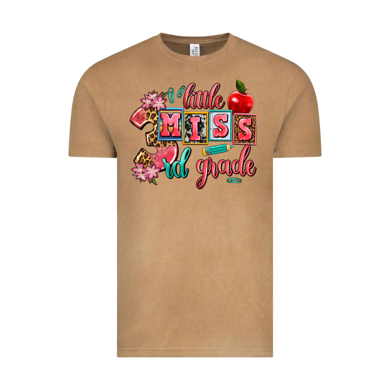 Little Miss 3rd Grade Vintage Tee by AdoDesignShop | Teevron