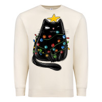 Sandshell christmas cat with lights Premium Sweatshirt - MaliasSmallBusiness