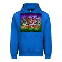 Cobalt Home sweet home Urban Hoodie - NancyCooperArtShop