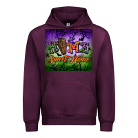 Mauve Wine Home sweet home Urban Hoodie - NancyCooperArtShop