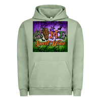Pigment Oil Green Home sweet home Urban Hoodie - NancyCooperArtShop