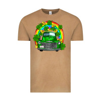 Vintage Camel st patricks shamrock gold rainbow truck Vintage Tee - FaDigitalArtStudio