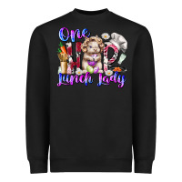 Black one hop lunch day Heavyweight Sweatshirt - RacoonDesign