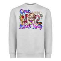 Heather Grey one hop lunch day Heavyweight Sweatshirt - RacoonDesign
