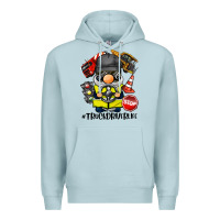 Blue Mist truck driver life gnome Premium Hoodie - BarkalooDesign