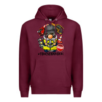 Burgundy truck driver life gnome Premium Hoodie - BarkalooDesign