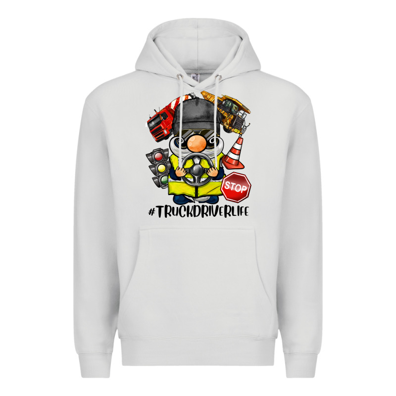 Truck Driver Life Gnome Premium Hoodie by BarkalooDesign | Teevron