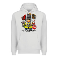 Dove Grey truck driver life gnome Premium Hoodie - BarkalooDesign