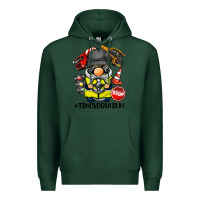 Sports Green truck driver life gnome Premium Hoodie - BarkalooDesign