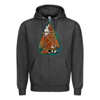 Charcoal Heather cowhide rusty arrowhead Zipper Hoodie - Jasminsmagicworld