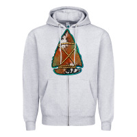 Cowhide Rusty Arrowhead Zipper Hoodie | Teevron