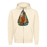 Sandshell cowhide rusty arrowhead Zipper Hoodie - Jasminsmagicworld