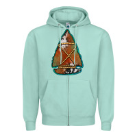 Seafoam cowhide rusty arrowhead Zipper Hoodie - Jasminsmagicworld