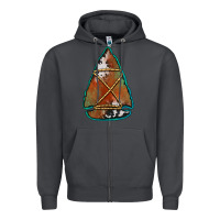 Smoke cowhide rusty arrowhead Zipper Hoodie - Jasminsmagicworld