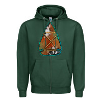 Sports Green cowhide rusty arrowhead Zipper Hoodie - Jasminsmagicworld