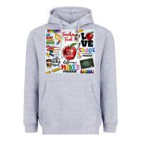 Heather Grey teacher Heavyweight Hoodie - MaliasSmallBusiness