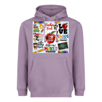 Lavender teacher Heavyweight Hoodie - MaliasSmallBusiness