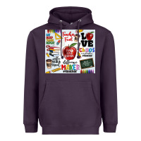 Plum teacher Heavyweight Hoodie - MaliasSmallBusiness