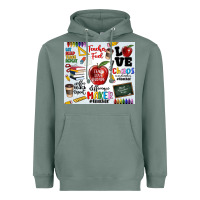 Sage teacher Heavyweight Hoodie - MaliasSmallBusiness