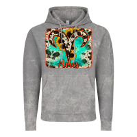 Cloud Rock aries turquoise cowhide Vintage Hoodie - RanaPortraitStore