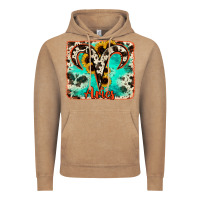 Vintage Coffee aries turquoise cowhide Vintage Hoodie - RanaPortraitStore