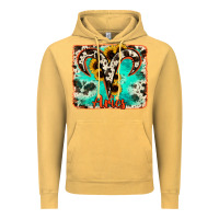 Aries Turquoise Cowhide Vintage Hoodie | Teevron